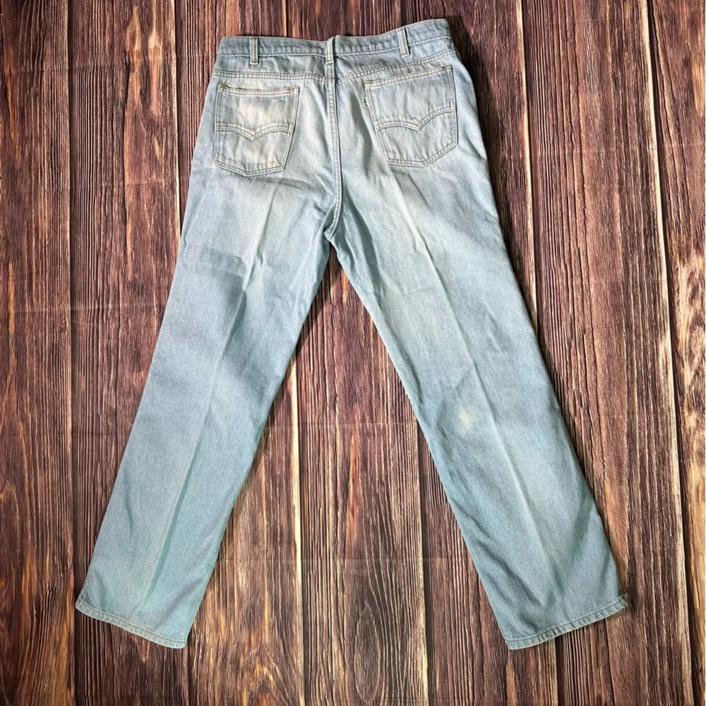 VINTAGE Levis 769 Skosh Jeans 36x30 Light Blue Denim For Men‎